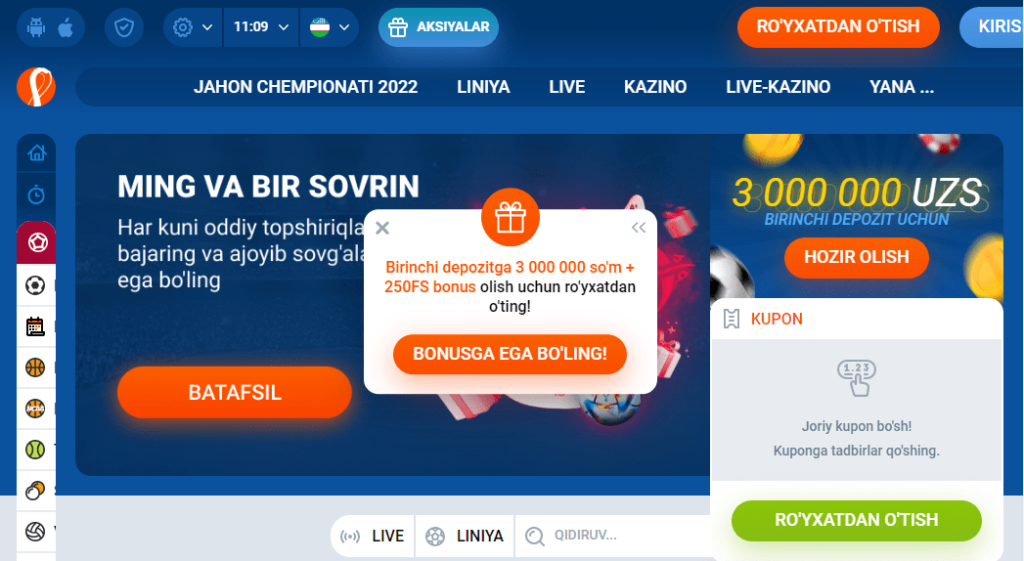Mostbet Uzbekistan